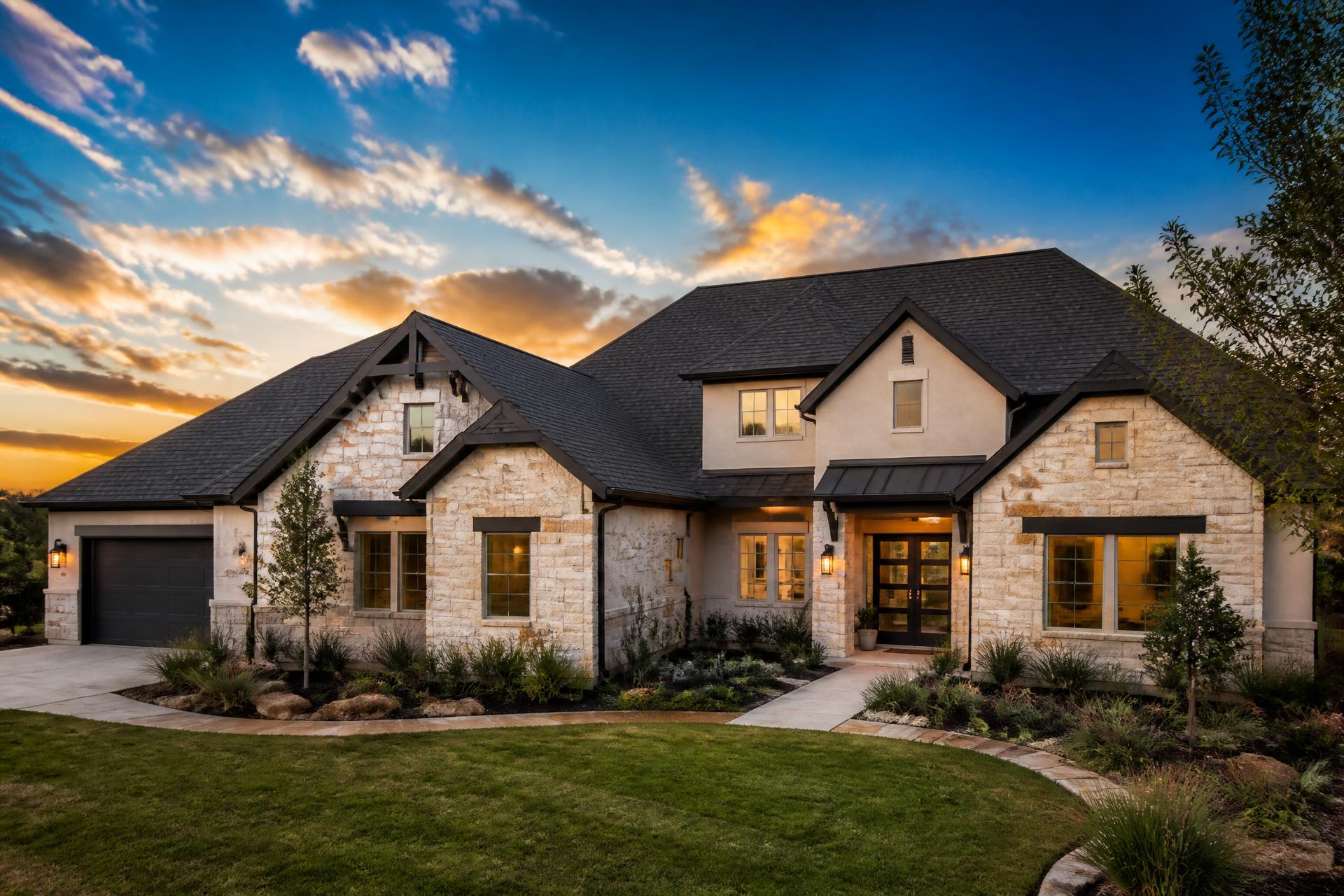 Architectural shingle roof on a San Antonio area home